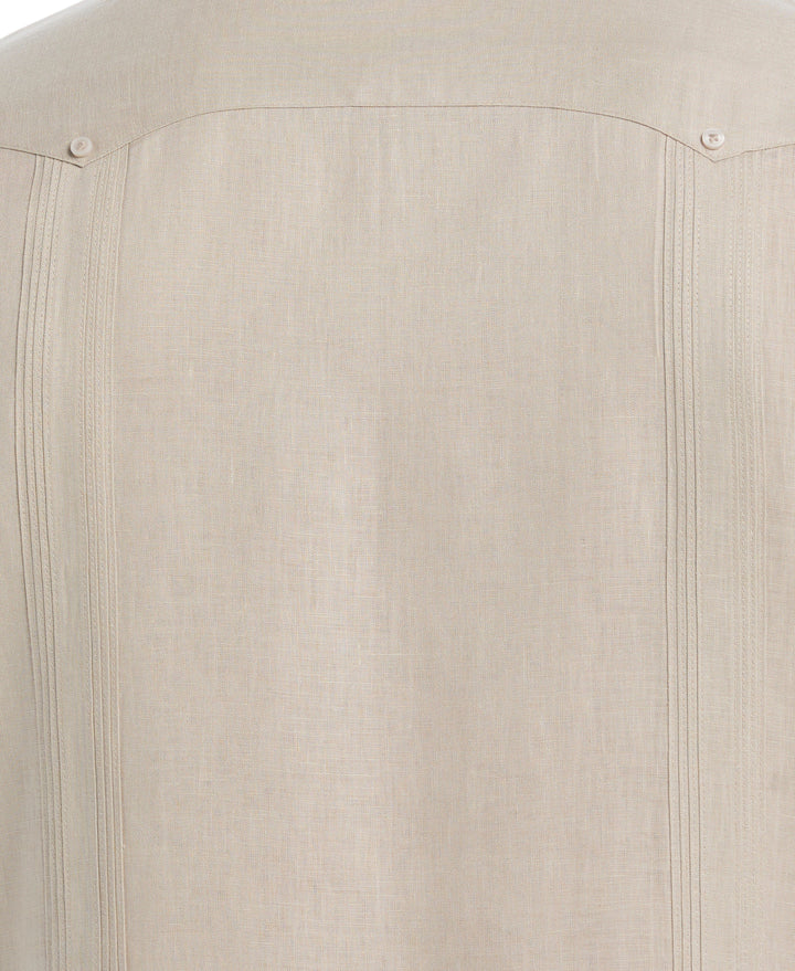 Big & Tall Linen Guayabera Shirt (Island Fossil)