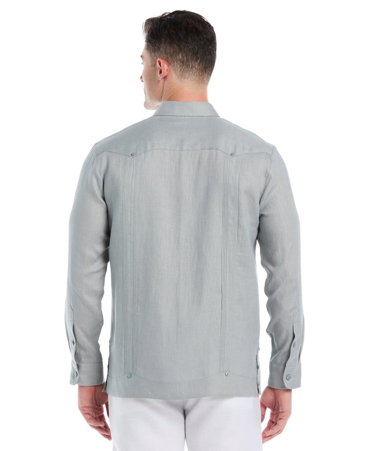 Big & Tall Linen Guayabera Shirt (Abyss)