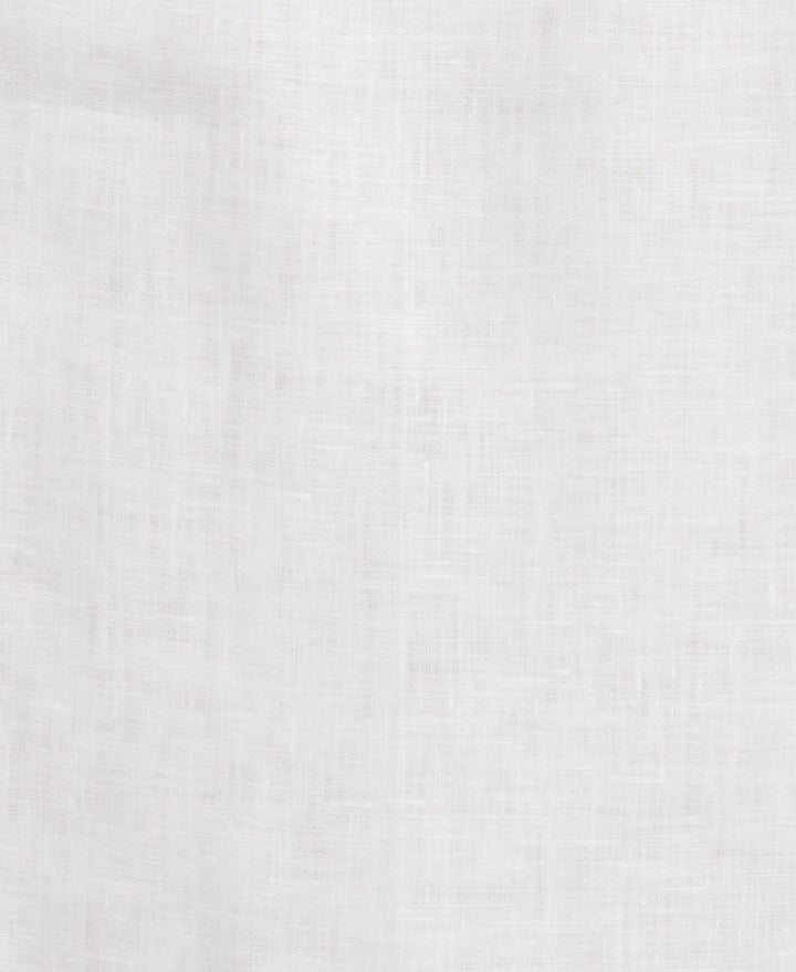 Big & Tall Linen Guayabera Shirt (Bright White)