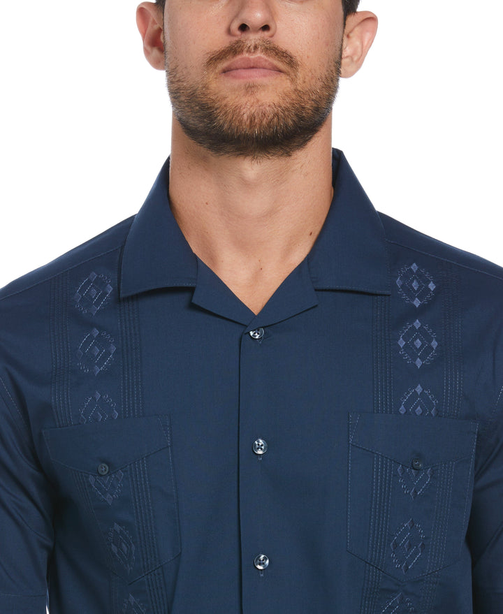 Big & Tall Poplin Guayabera Shirt (Titan)