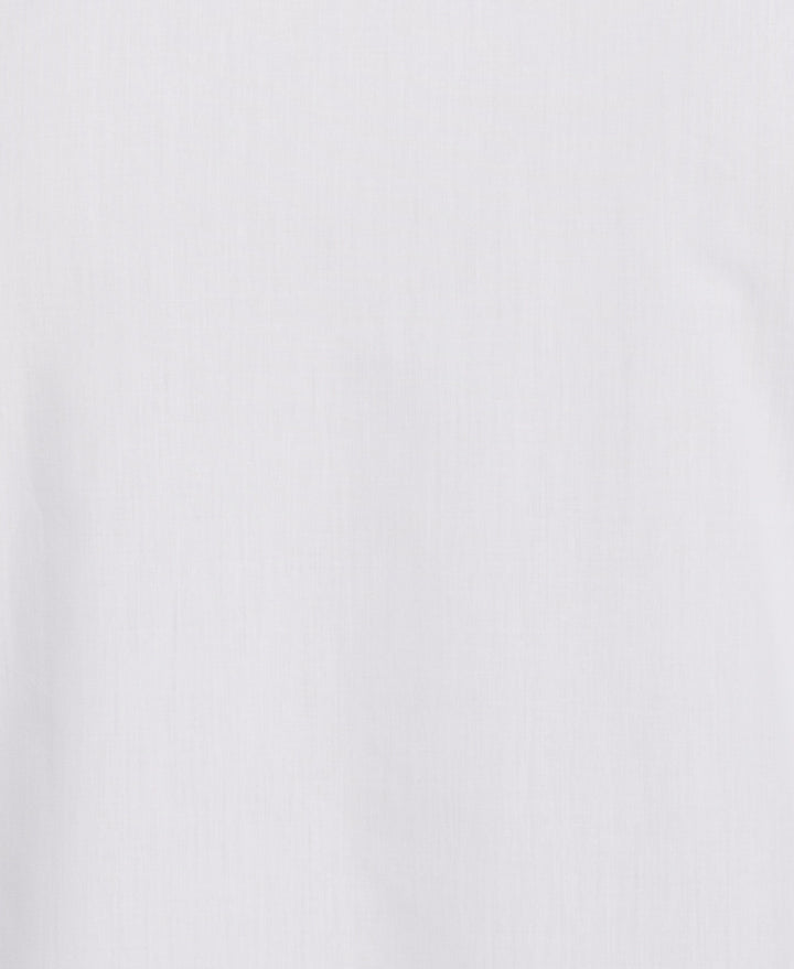 Big & Tall Poplin Guayabera Shirt (Pure White)