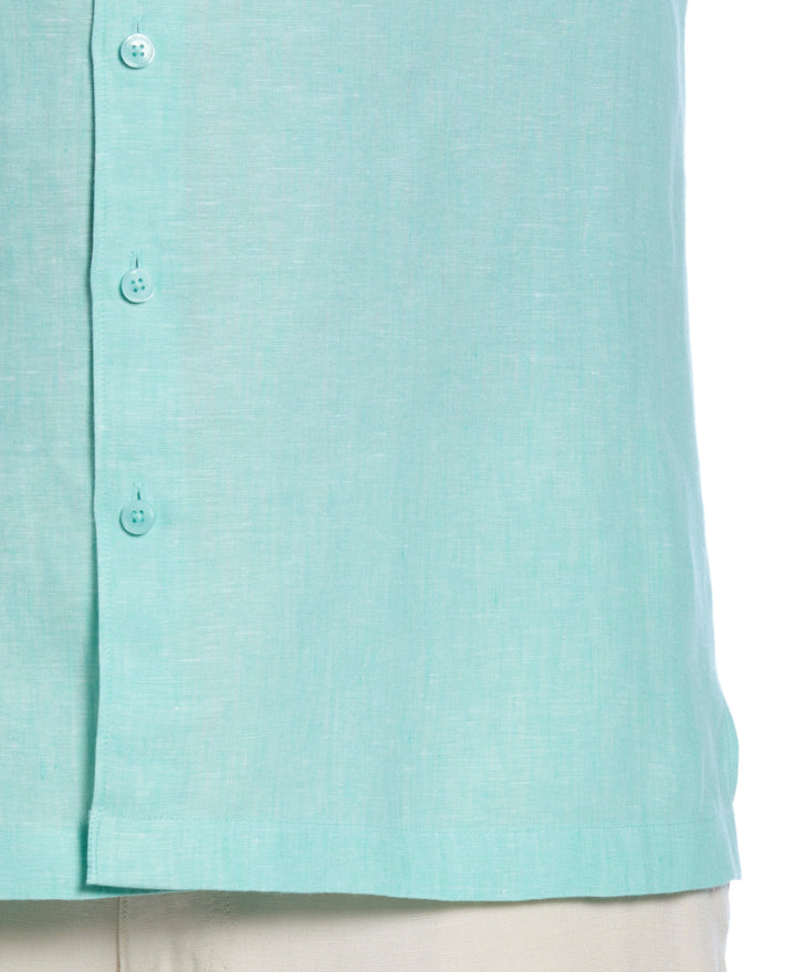 Linen Short Sleeve Shirt (Cascade)