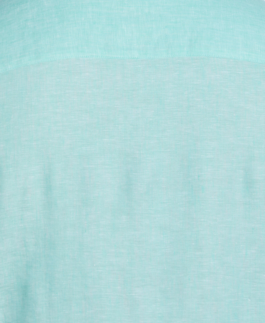 Linen Short Sleeve Shirt (Cascade)