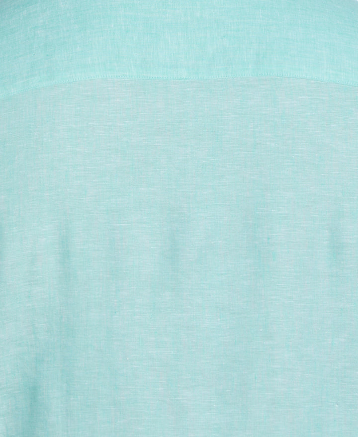 Linen Short Sleeve Shirt (Cascade)