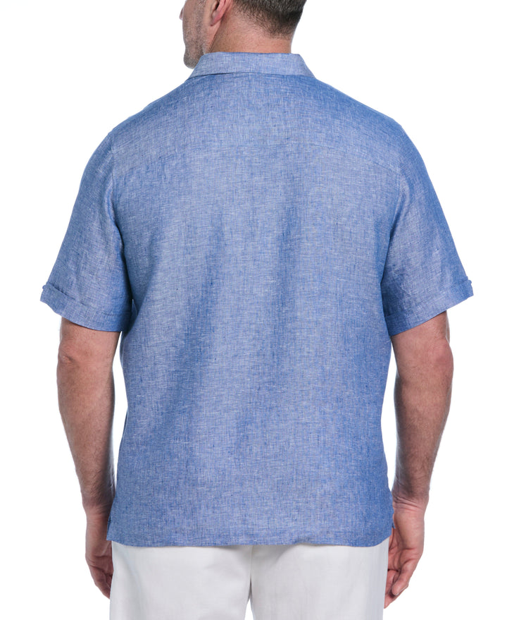 Linen Short Sleeve Shirt (True Blue)