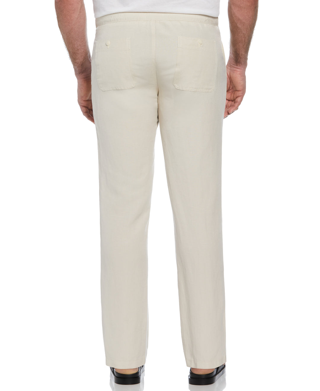 Big & Tall Linen Blend Drawstring Pant (Silver Lining)