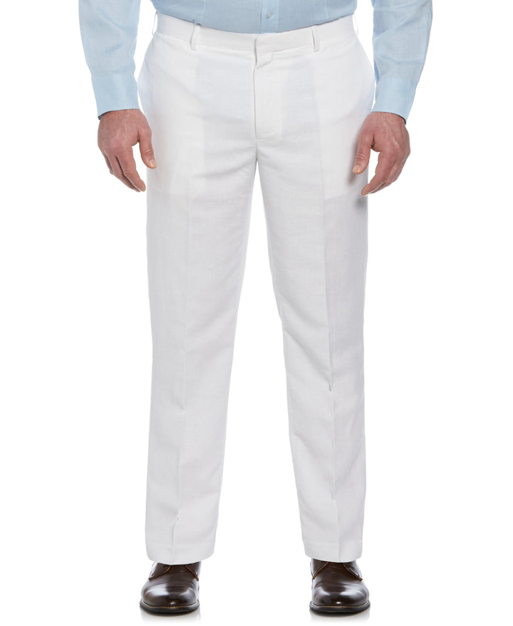 Big & Tall Linen Blend Suit Pant (Bright White)