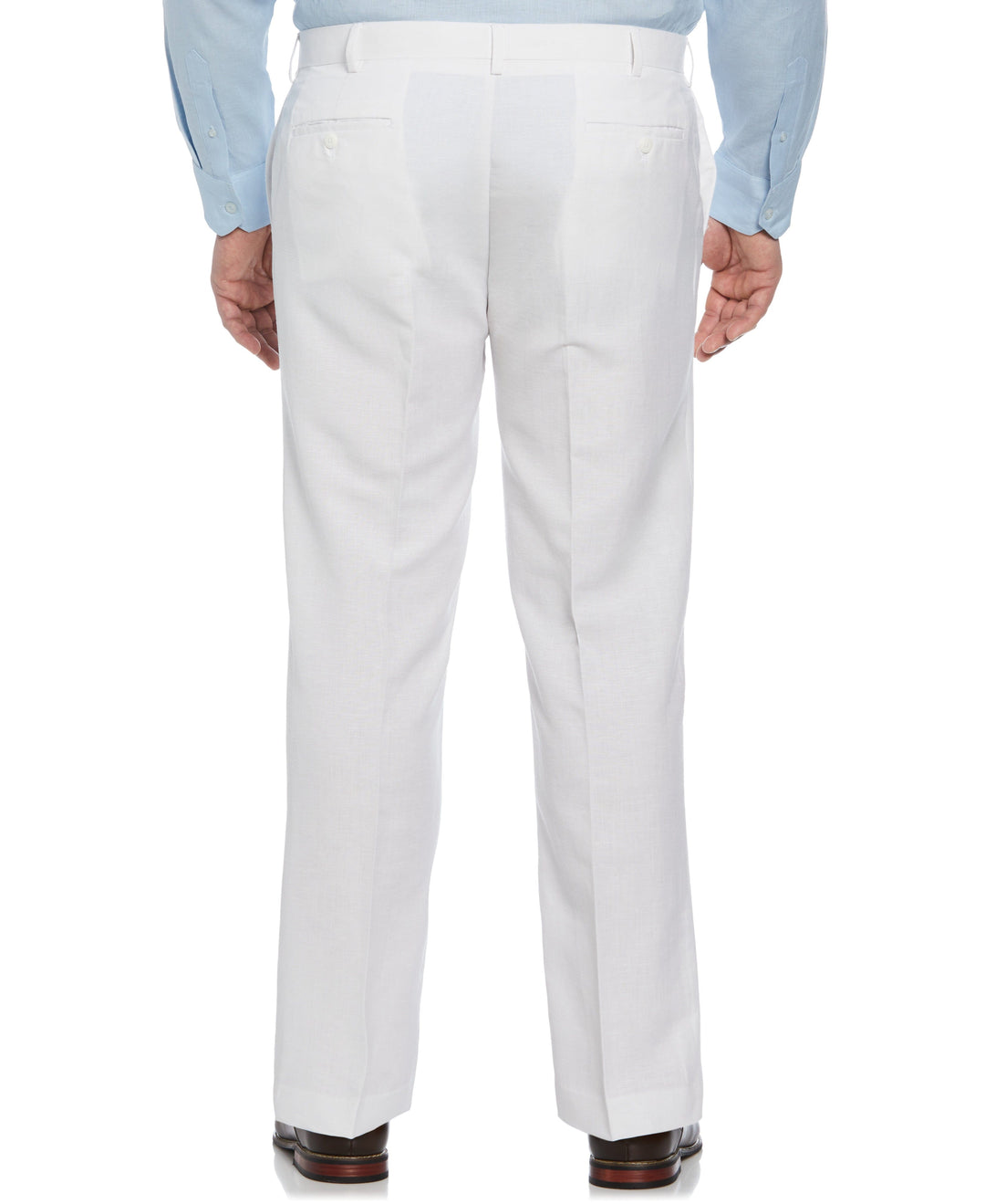 Big & Tall Linen Blend Suit Pant (Bright White)