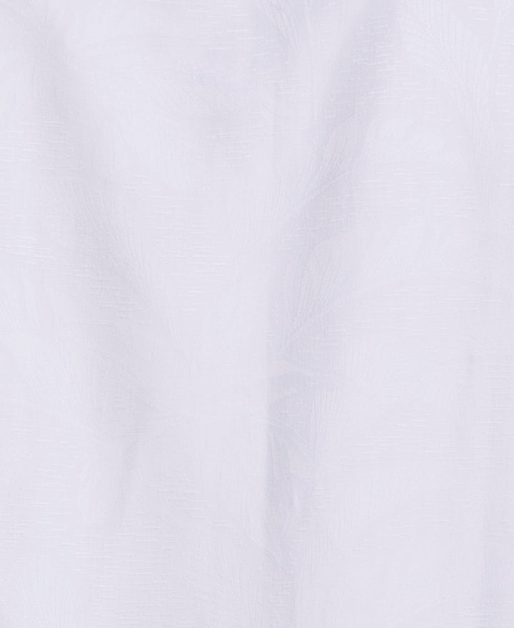 Big & Tall Palm Jacquard Shirt (Brilliant White)