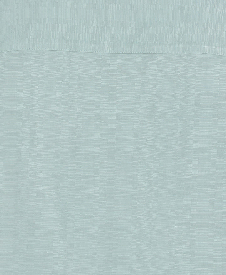 Big & Tall Solid Textured Cuban Collar Shirt (Blue Surf)