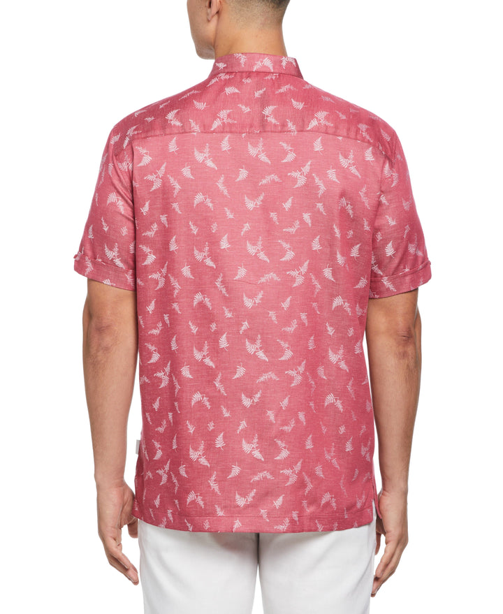 Botanical Print Jacquard Shirt (Holly Berry)