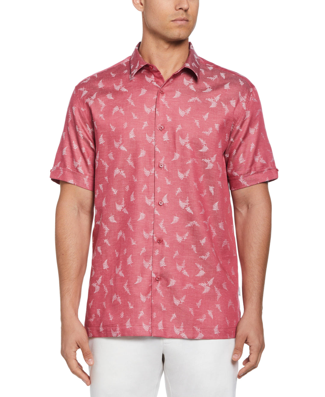 Botanical Print Jacquard Shirt (Holly Berry)