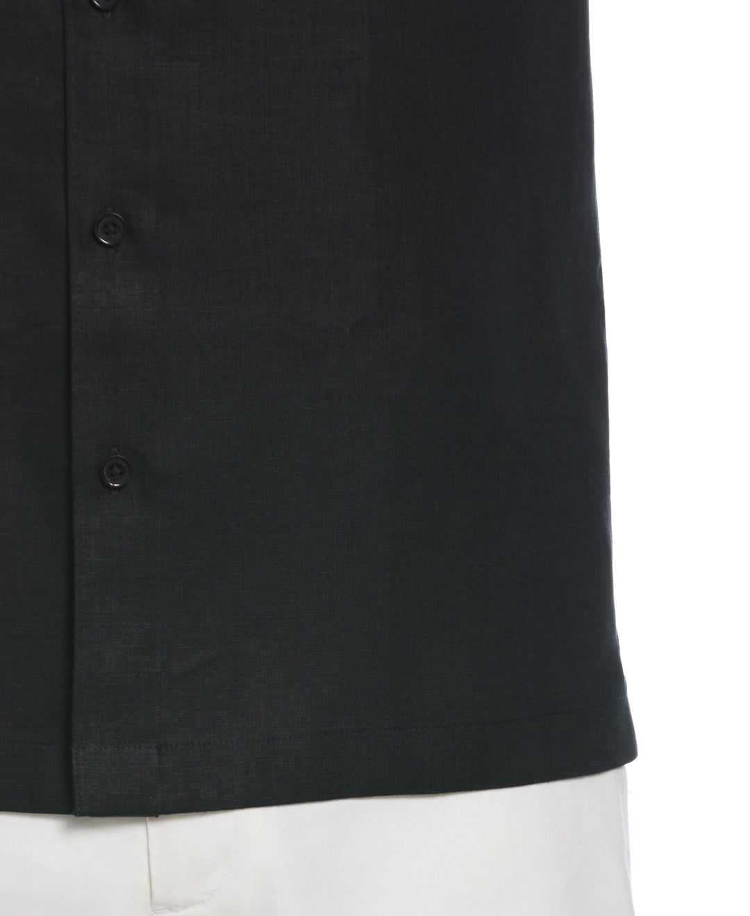 Linen 1 Pocket Shirt (Jet Black)