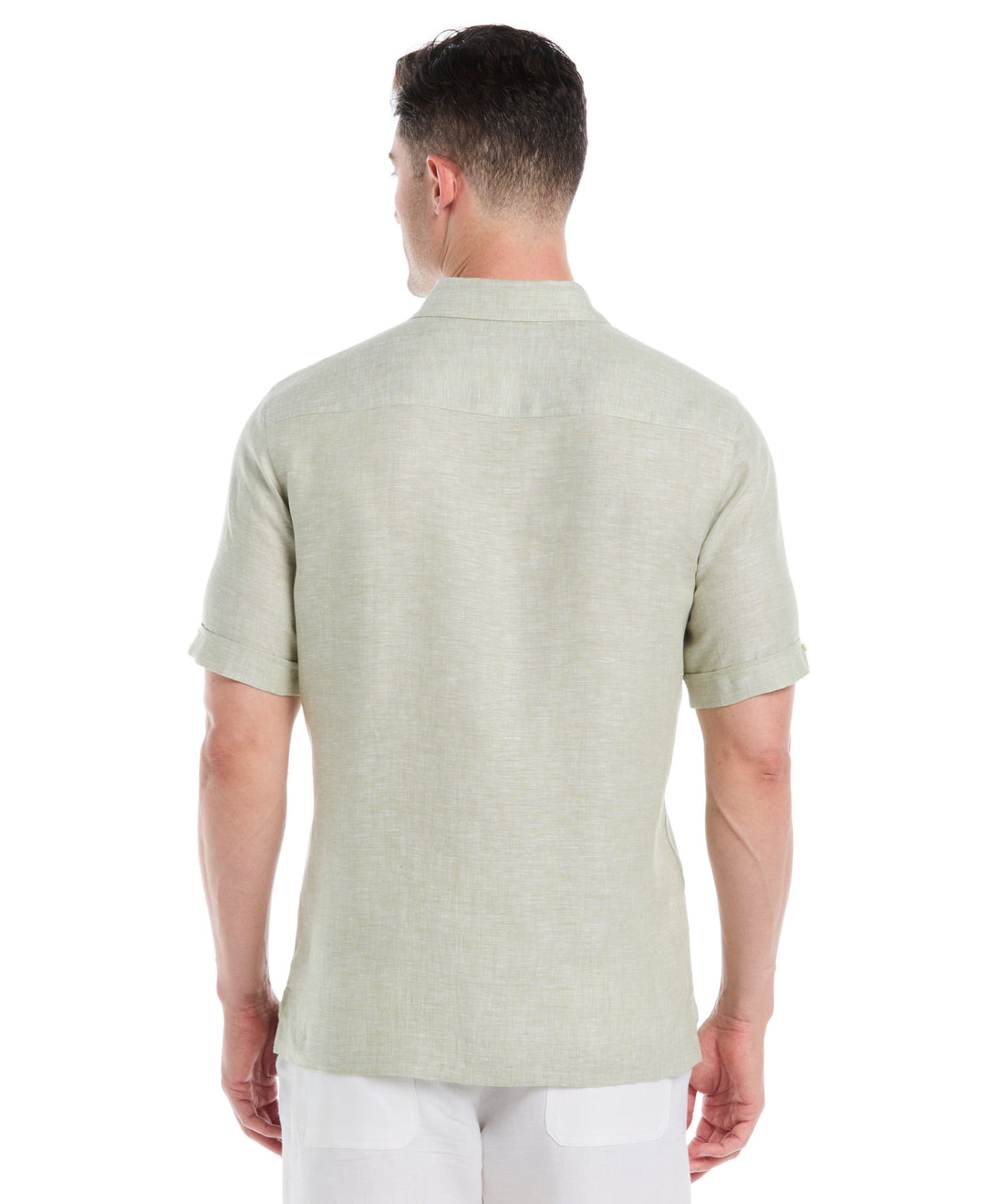 Linen Short Sleeve Shirt (Reseda)