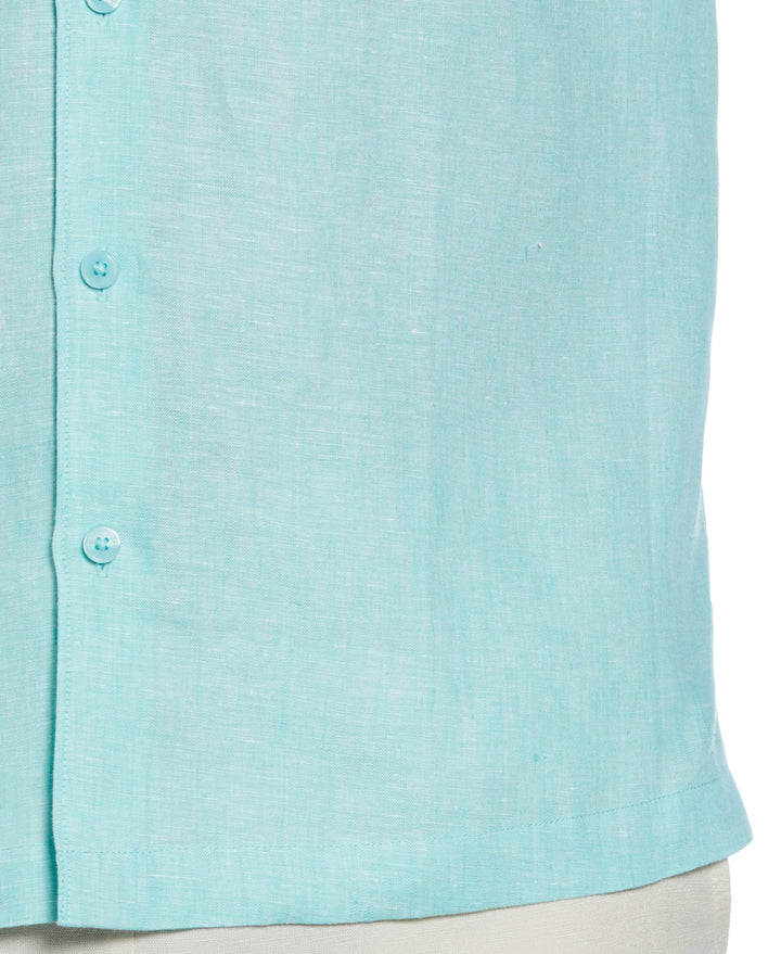 Linen Short Sleeve Shirt (Cascade)