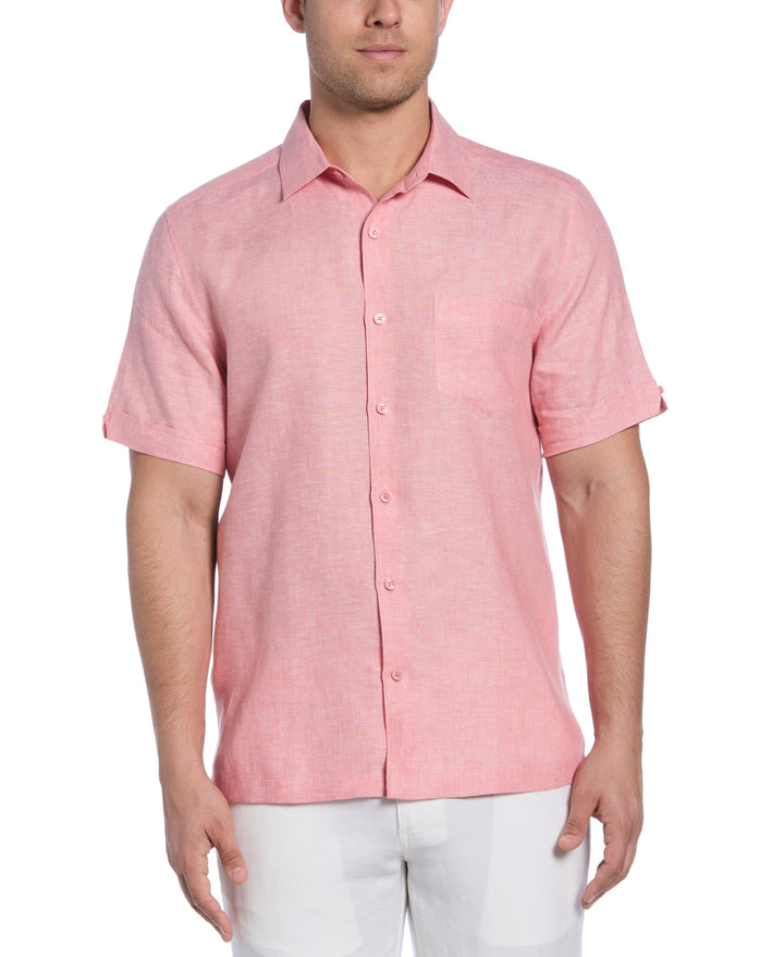 Linen Short Sleeve Shirt (Lantana)