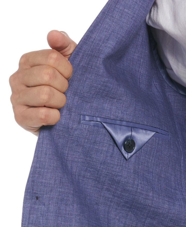 Delave Linen Sport Coat (Navy Peony)
