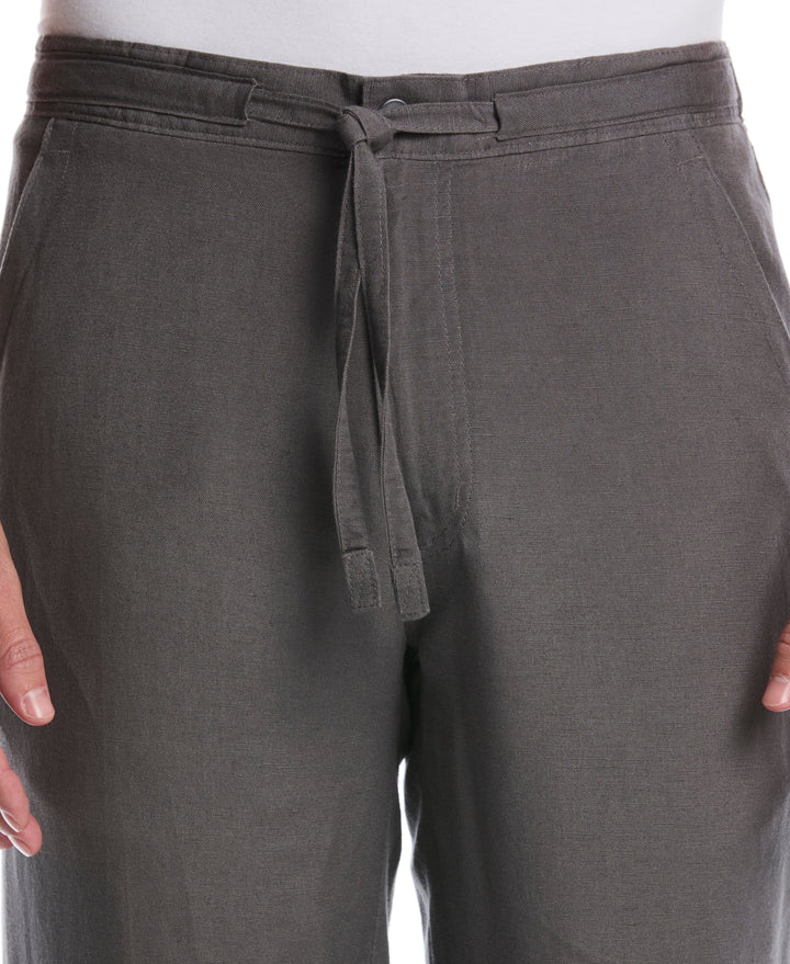 Linen Blend Drawstring Pant (Castlerock)