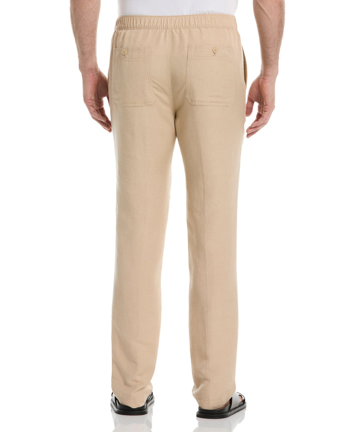Linen Blend Drawstring Pant (Irish Cream)