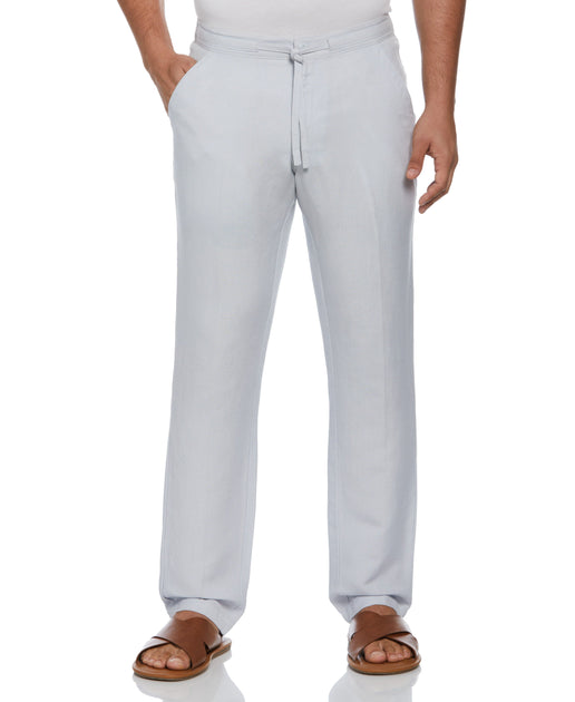 Linen Blend Core Drawstring Pants Cubavera