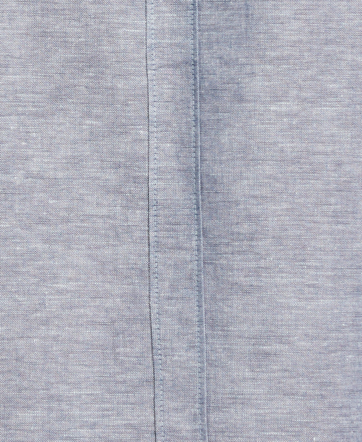 Linen Blend Guayabera Shirt (Ensign Blue)