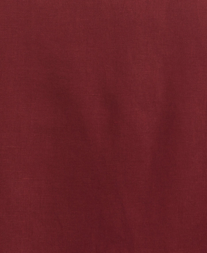 Linen Blend Guayabera Shirt (Cabernet)