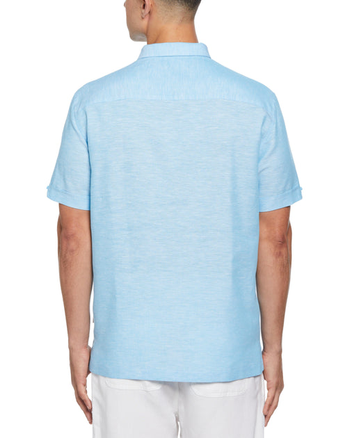 Tropical Blend | Embroidery Shirt Cubavera Panel Linen