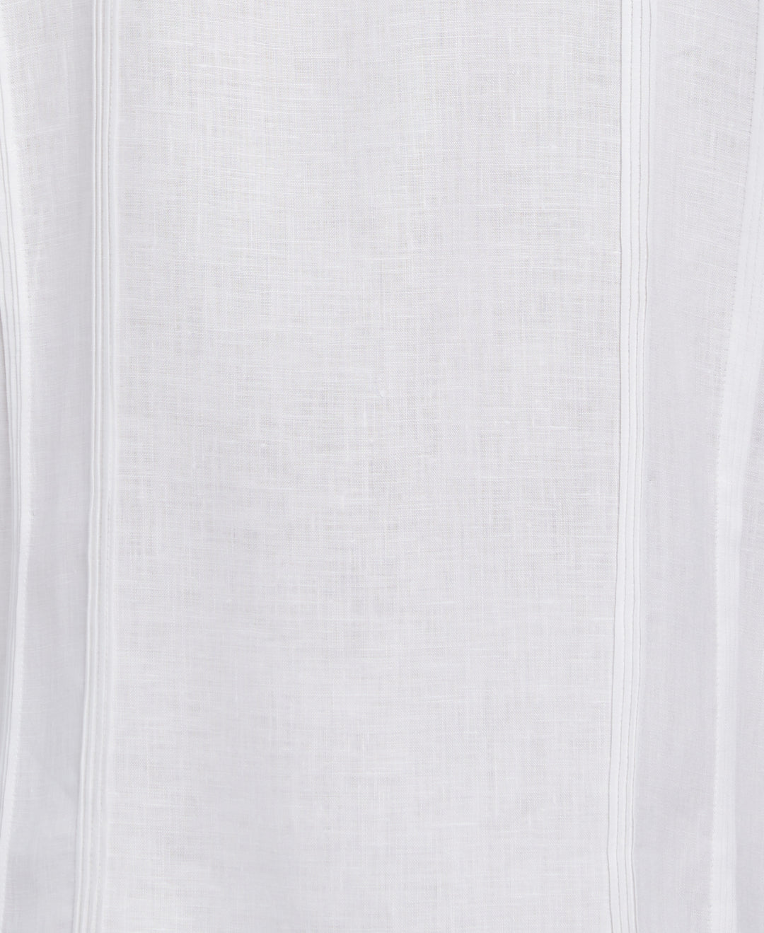 Linen Embroidered French Cuff Guayabera Shirt (Brilliant White)