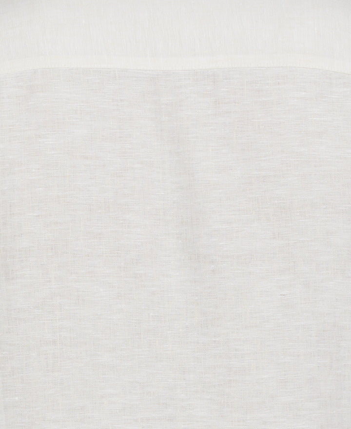 Linen Guayabera Shirt (Whitecap Gray)