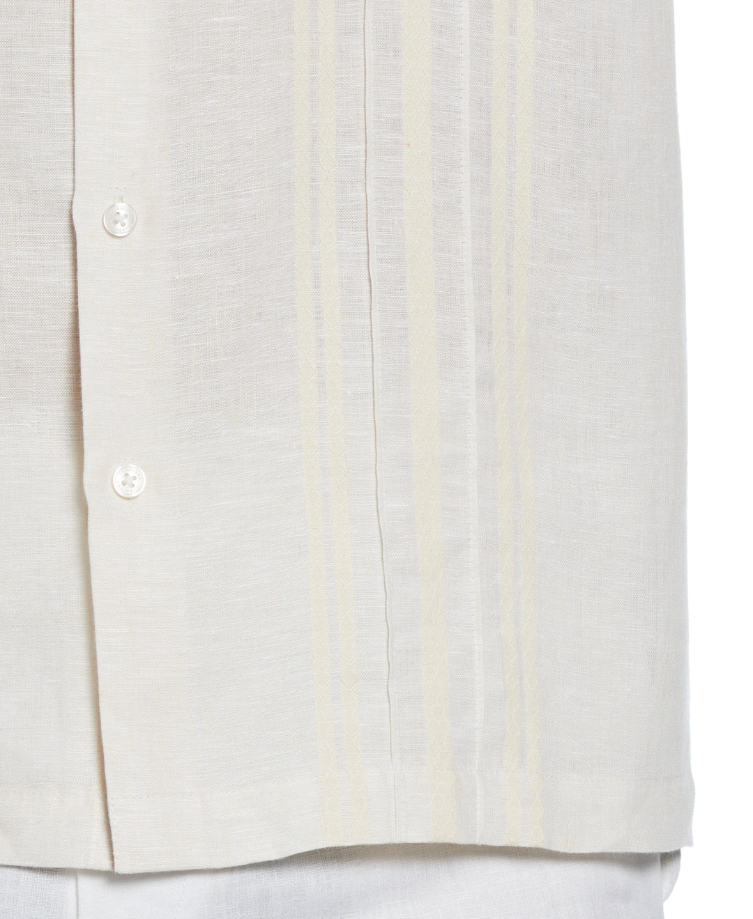 Linen Guayabera Shirt (Whitecap Gray)