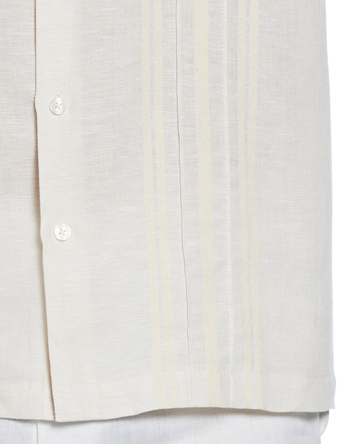 Linen Guayabera Shirt (Whitecap Gray)