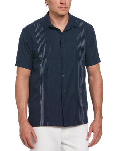 Ombre Embroidered Stripe Shirt (Dress Blues) 