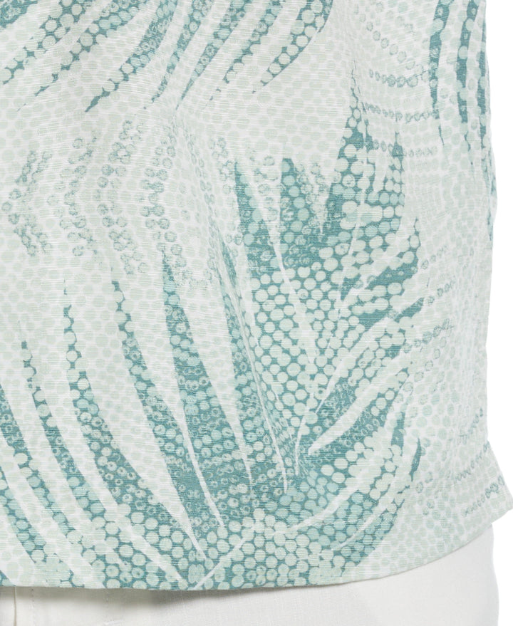 Palm Dotted Print Shirt (Balsam Green)