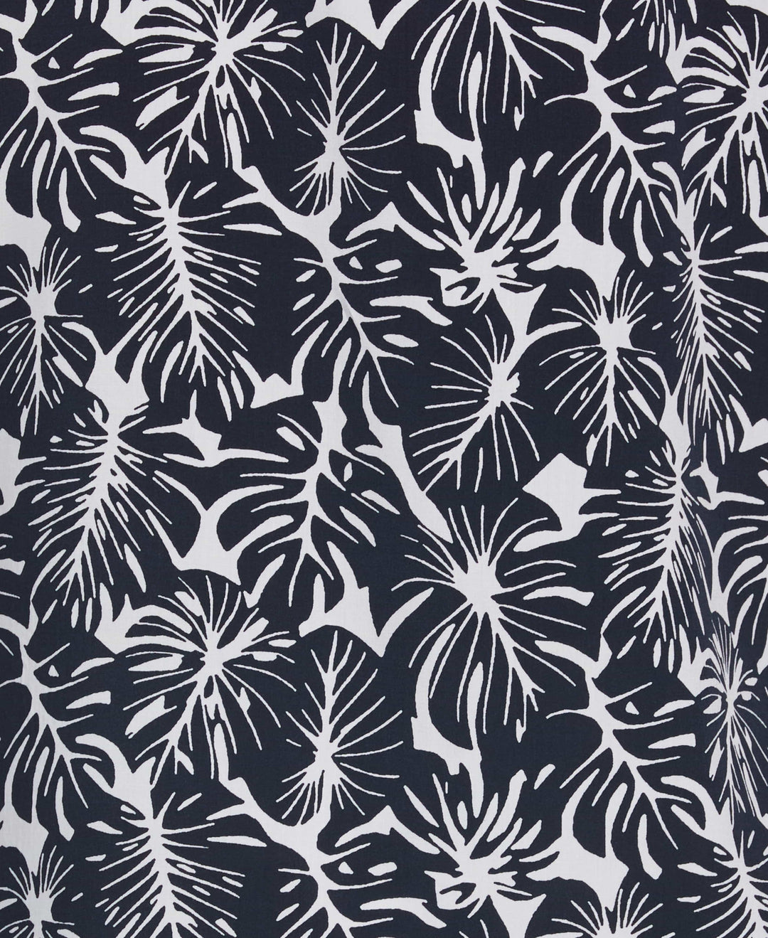 Palm Leaf Print Shirt (Navy Iris)