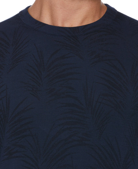 Palm Print Jacquard Sweater (Naval Academy) 