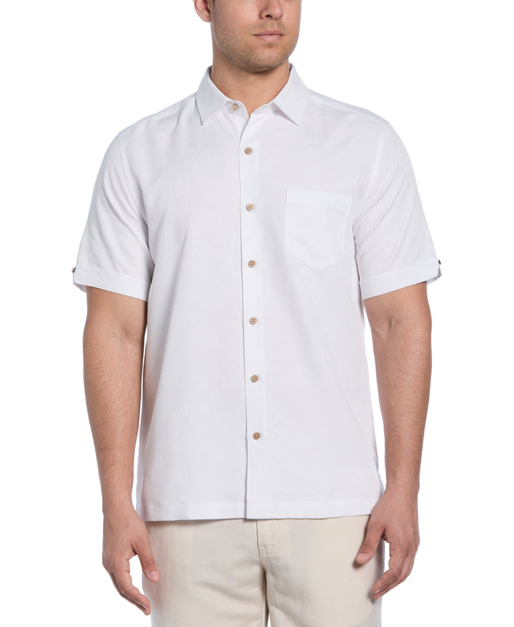 Palm Print Shirt (Brilliant White)