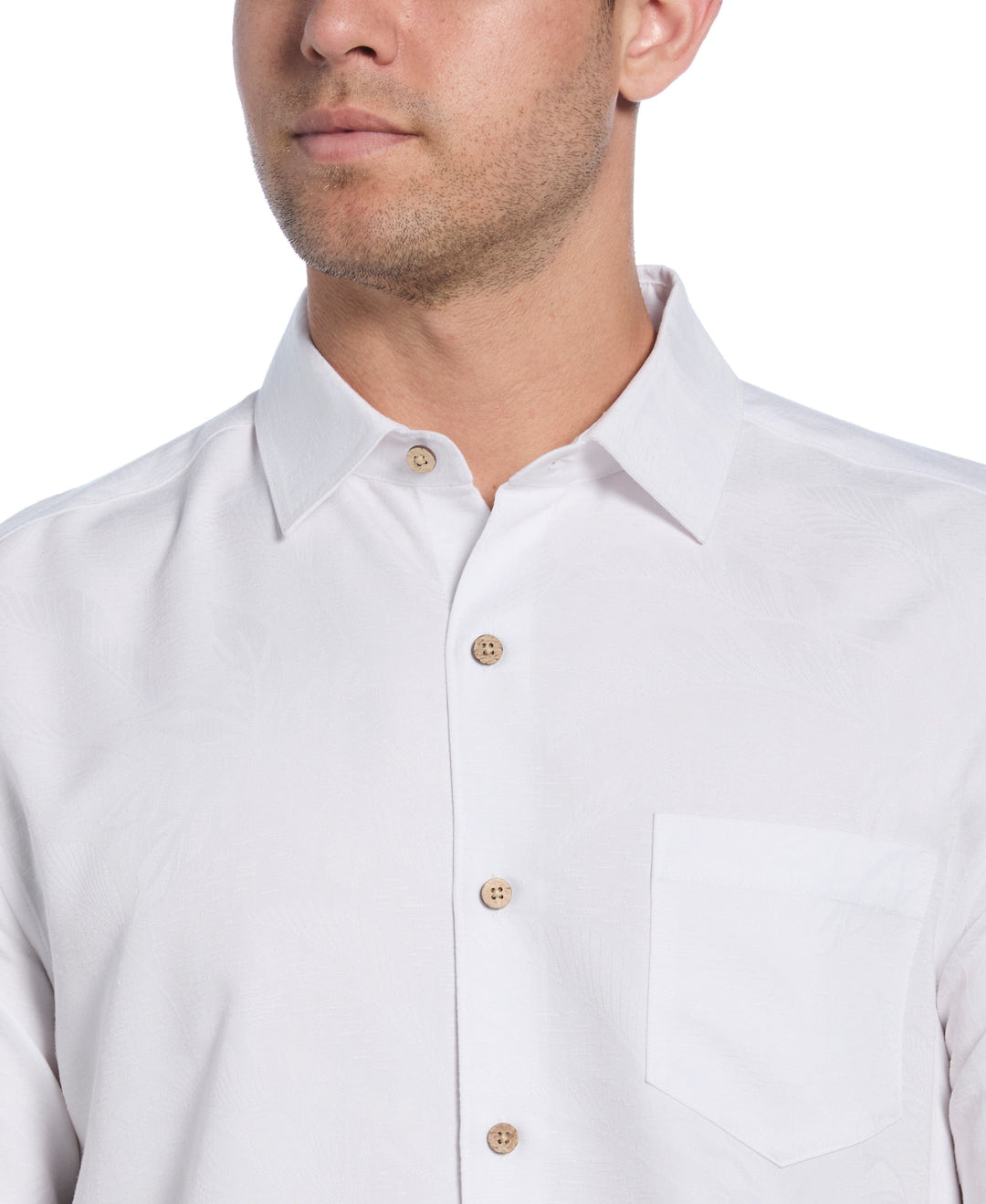 Palm Print Shirt (Brilliant White)