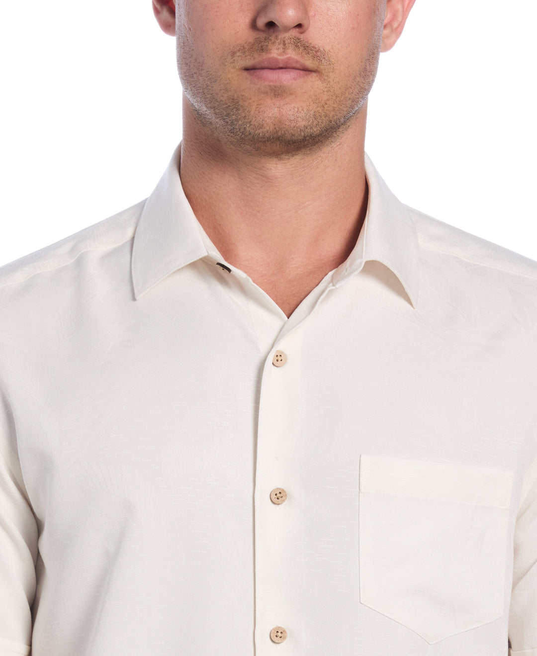 Palm Print Shirt (Egret)