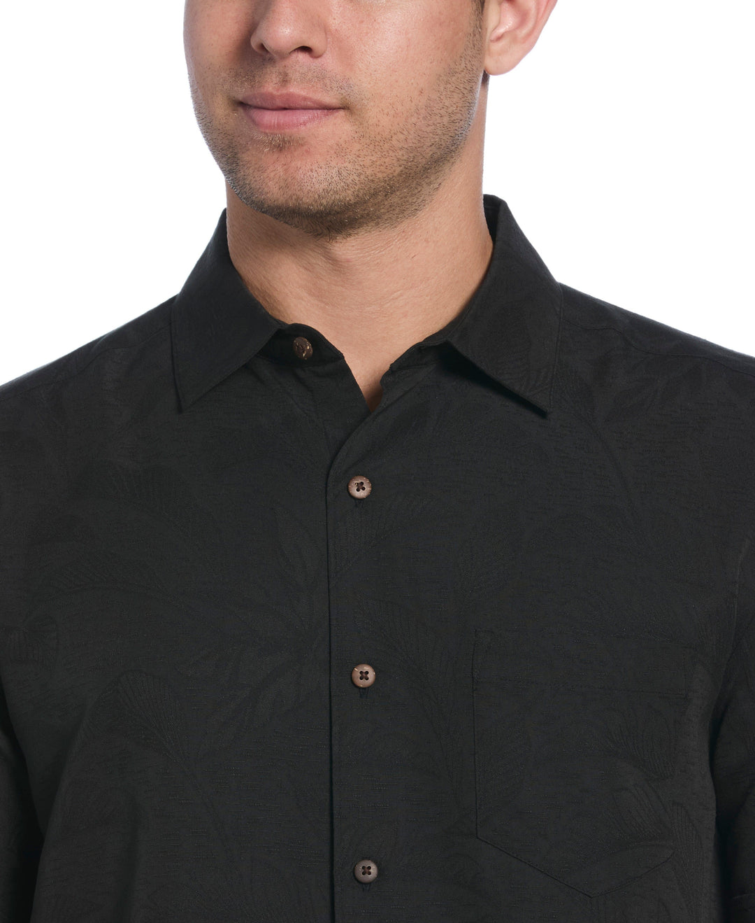 Palm Print Shirt (Jet Black)