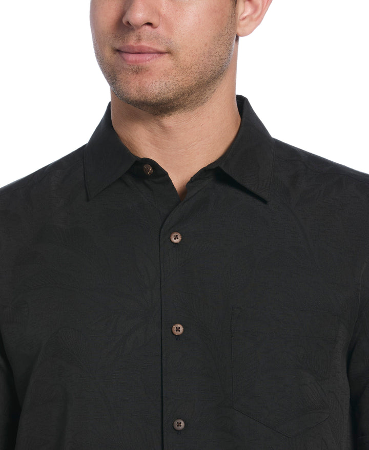 Palm Print Shirt (Jet Black)