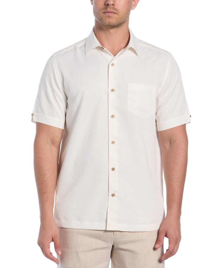 Palm Print Shirt (Egret)