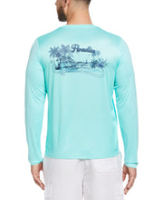 Paradise Print Sun Protection Shirt (Aruba Blue) 