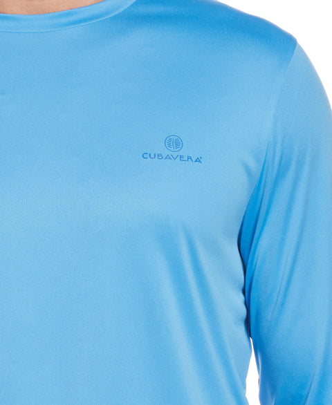 Sail Away Print Sun Protection Shirt (Azure Blue) 