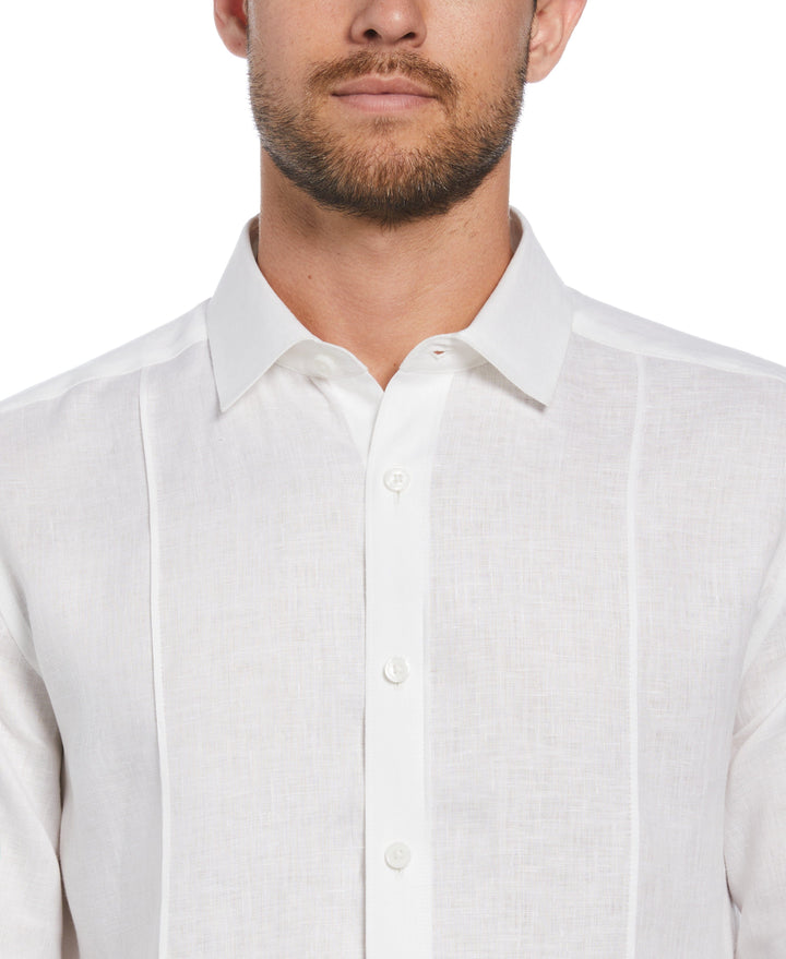 Solid Linen Sport Shirt (Bright White)