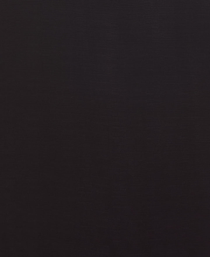 Viscose Textured Cuban Collar Shirt (Jet Black)