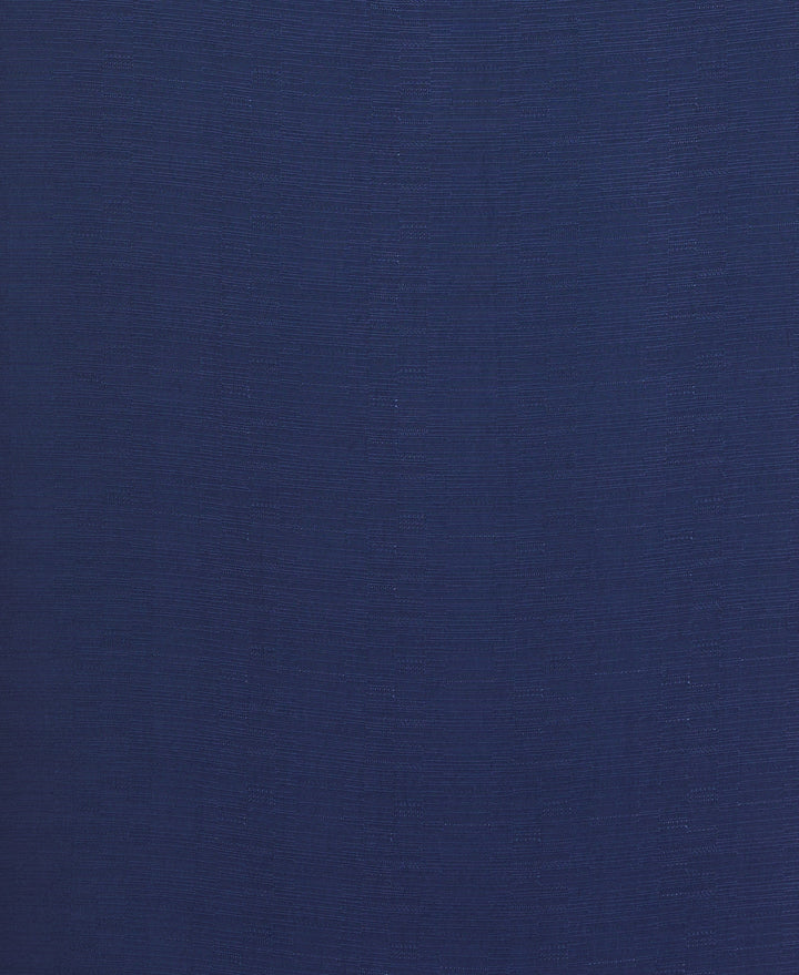 Viscose Textured Cuban Collar Shirt (Estate Blue)