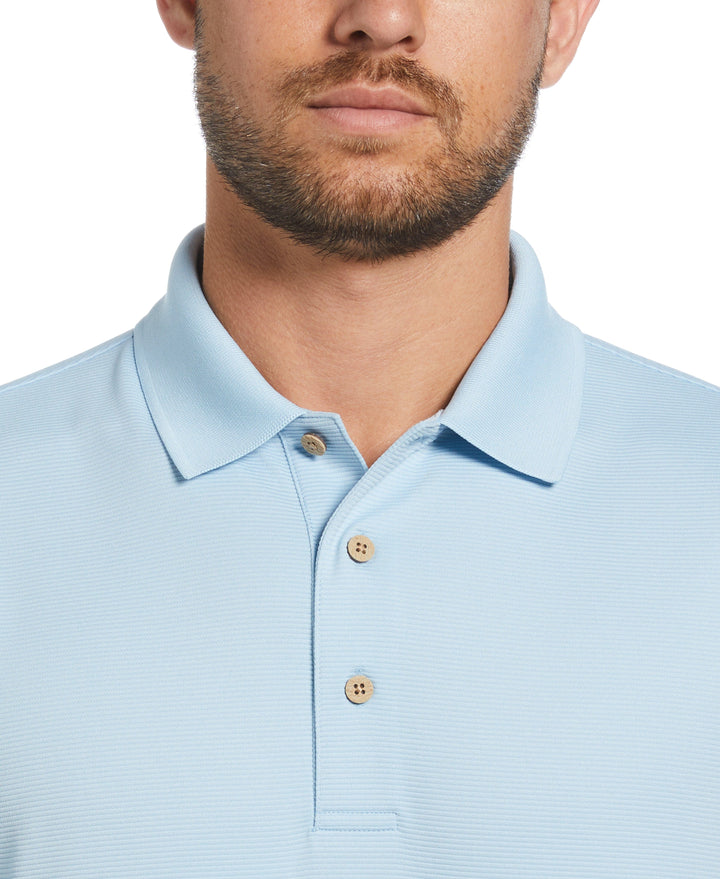 Solid Textured Polo (Cerulean)