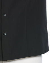 Textured One-Tuck Panel Shirt (Jet Black) 