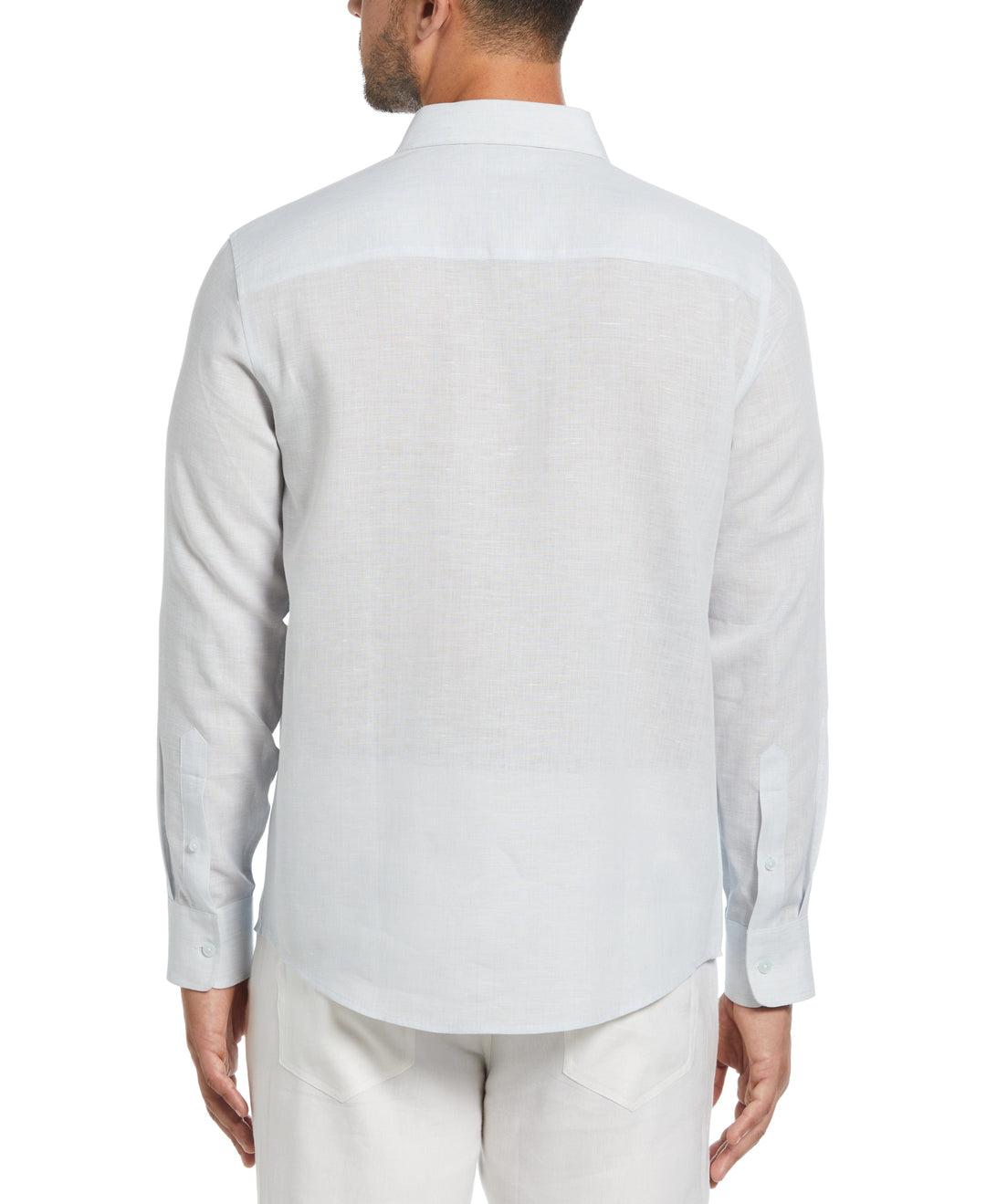 Travelselect™ Linen-Blend Long Sleeve Shirt (Ballad Blue)