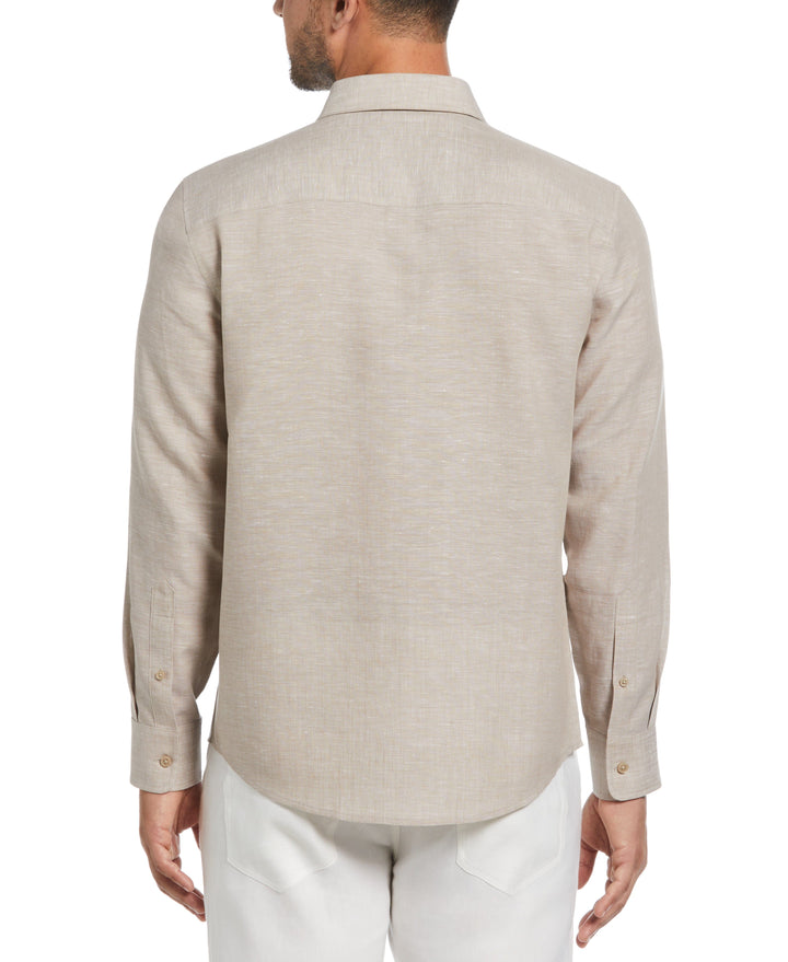 Travelselect™ Linen-Blend Long Sleeve Shirt (Dune)